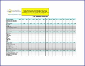 Household Budget Book Template Free Download