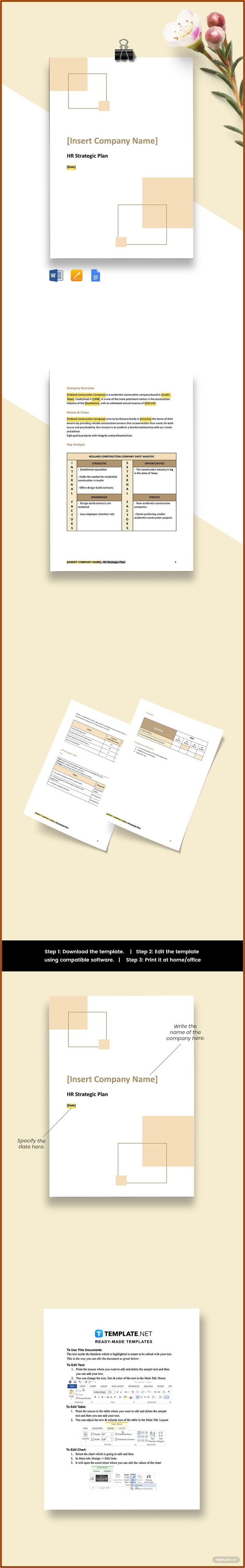 Hr Strategic Plan Template Pdf