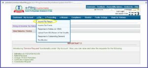 Income Tax Filing Itr Form Number