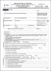 Income Tax Return Form Itr 4