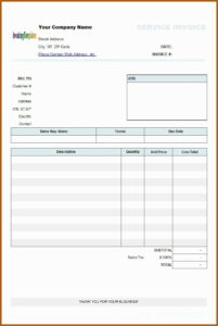 Independent Contractor Invoice Template Free