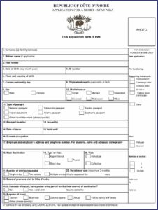 India Visa Application Form Pdf