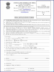Indian Medical Visa Application Form For Bangladesh Pdf