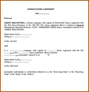 International Non Disclosure Agreement Template