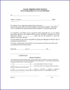 Landlord And Tenant Contract Sample