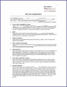 Landlord Tenant Contract Example