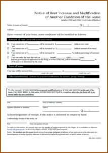 Lease Amendment Template Quebec