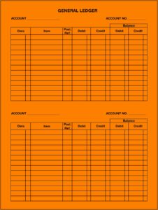 Ledger Balance Sheet Template