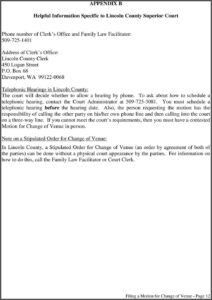 Lincoln County Divorce Filing Fee