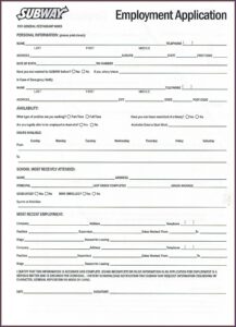 Mcdonalds Application Form Canada