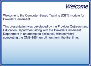 Medicare Enrollment Forms 855i