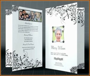 Memorial Brochure Template Free