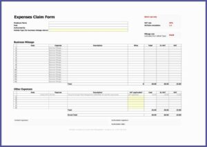 Mileage Excel Template Uk