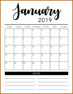 Month At A Glance Calendar Template