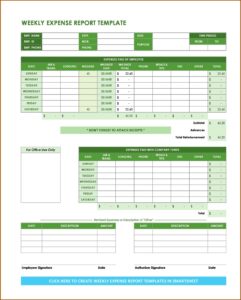 Monthly Business Expense Template Excel Free
