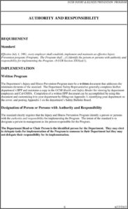 Osha Injury And Illness Prevention Program Template