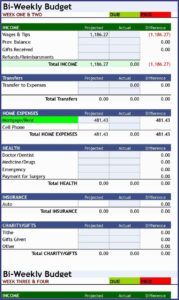Personal Budget Template Excel Free Download