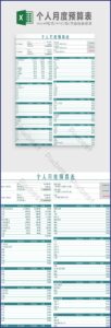 Personal Budget Template Free Download