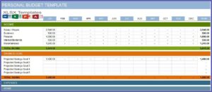 Personal Budget Template Free Excel