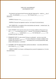 Personal Loan Agreement Template Canada Free