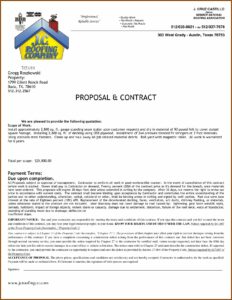 Pressure Washing Service Agreement Power Washing Contract Template