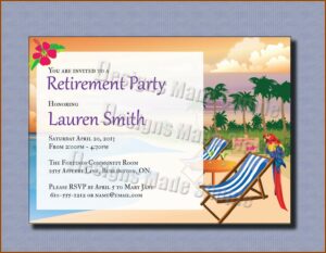Printable Free Retirement Party Flyer Templates For Word