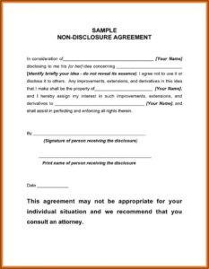 Simple Nda Template Uk