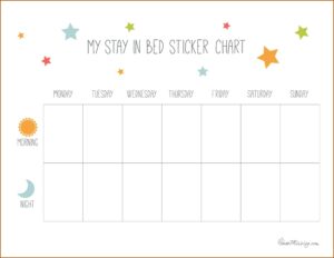 Sticker Reward Chart Printable