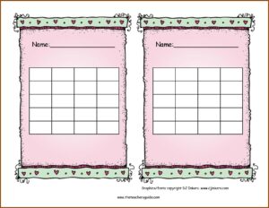 Sticker Reward Chart Printable Free