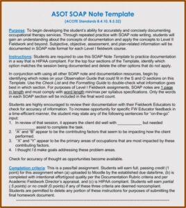 Therapy Progress Notes Template Free