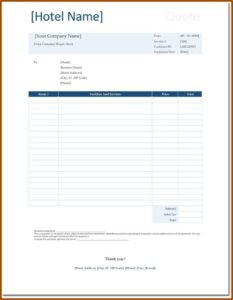 Transport Invoice Template