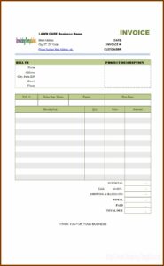 Tutoring Invoice Template Word