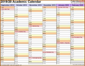 Year At A Glance Calendar Template Excel