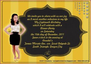 18th Birthday Invitation Letter Sample