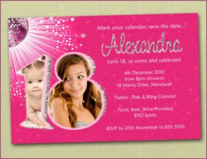 18th Birthday Invitation Sample Wording