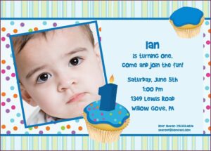 1st Birthday Invitation Sample