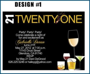 21st Invitation Templates Free Download