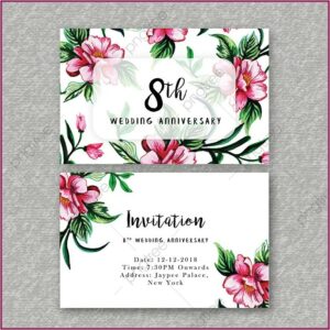 30th Wedding Anniversary Invitation Templates