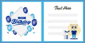 7th Birthday Invitation Card Design