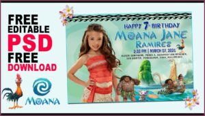 7th Birthday Invitation Layout