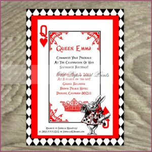 Alice In Wonderland Invitations Free