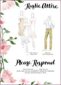 Attire For Debut Invitation