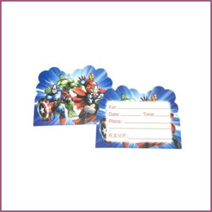 Avengers Invitation Card For Birthday