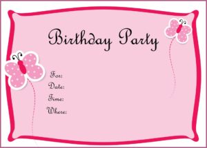 Birthday Invitation Card Design Online Free