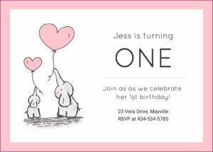 Birthday Invitation Card Template Photoshop