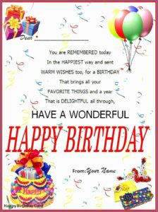 Birthday Invitation Card Template Word