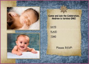 Birthday Invitation Template Photoshop