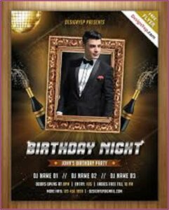 Birthday Invitation Template Photoshop Free