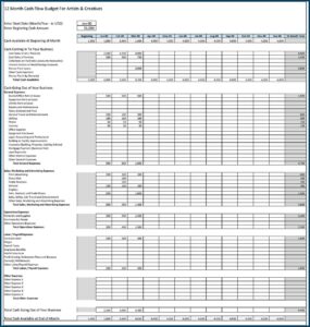 Business Cash Flow Template