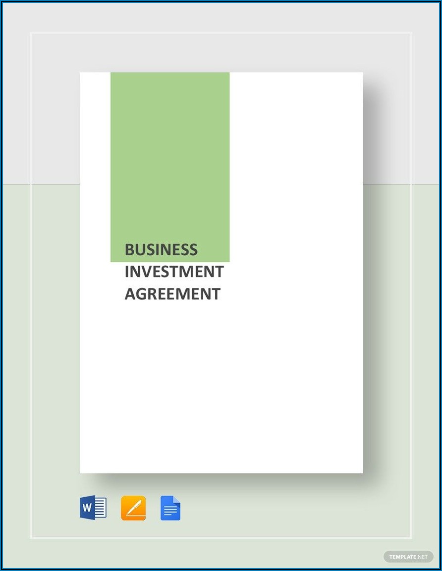 Business Investment Agreement Template Free